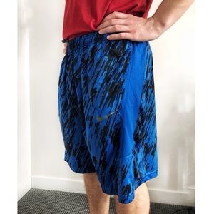 Nike blue camo dri-fit shorts